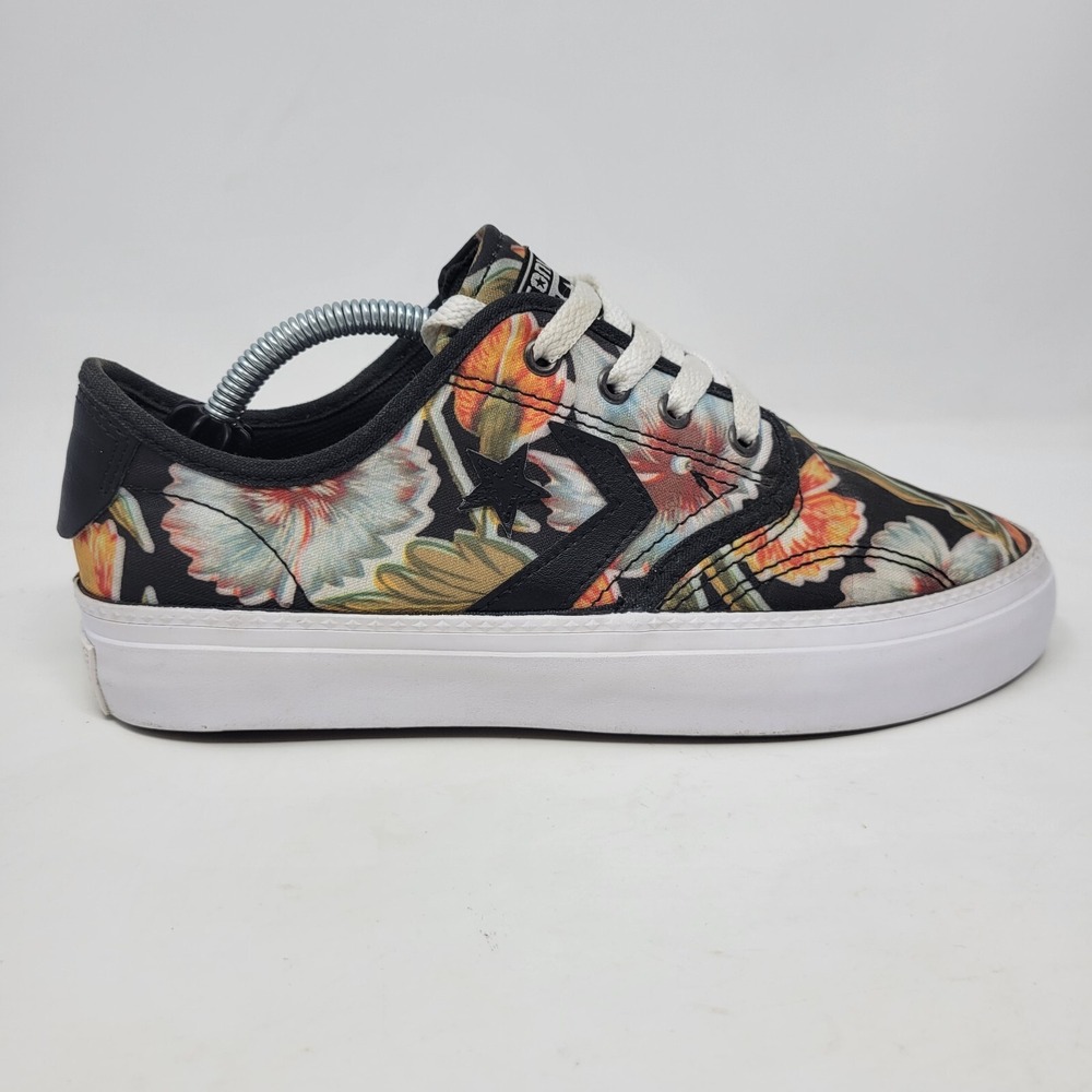 Converse Cons Zakim Ox Black Floral Hawaiian Print Size 5.5 Men's , 7 Women's - Picture 5 of 11
